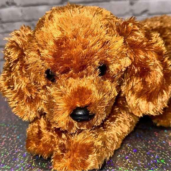 TY BEANIE BUDDIES COLLECTION "Fitz" Brown DOG Plush Stuffed Animal 2004 - Picture 1 of 13